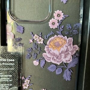 Coach iPhone 13 14 Pro Phone Case Purple